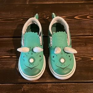 Vans toddler size 7.5 dinosaur shoes